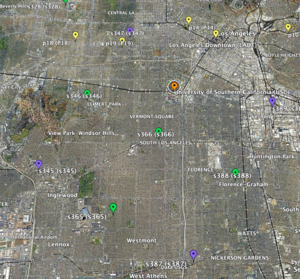 Square formed by sites S345, S387, S389, S347