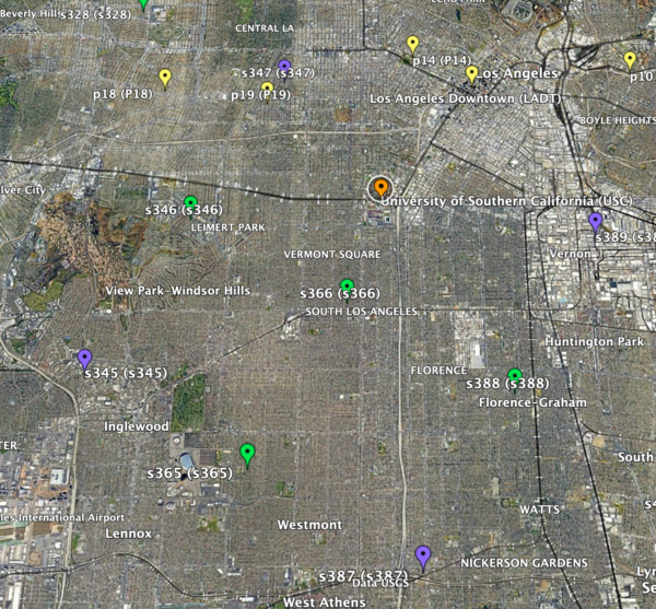 Square formed by sites S345, S387, S389, S347